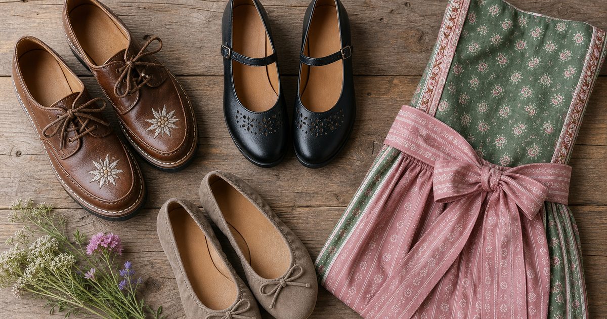Welke schoenen onder een dirndl jurk