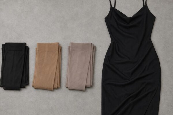 Welke kleur panty onder zwarte jurk