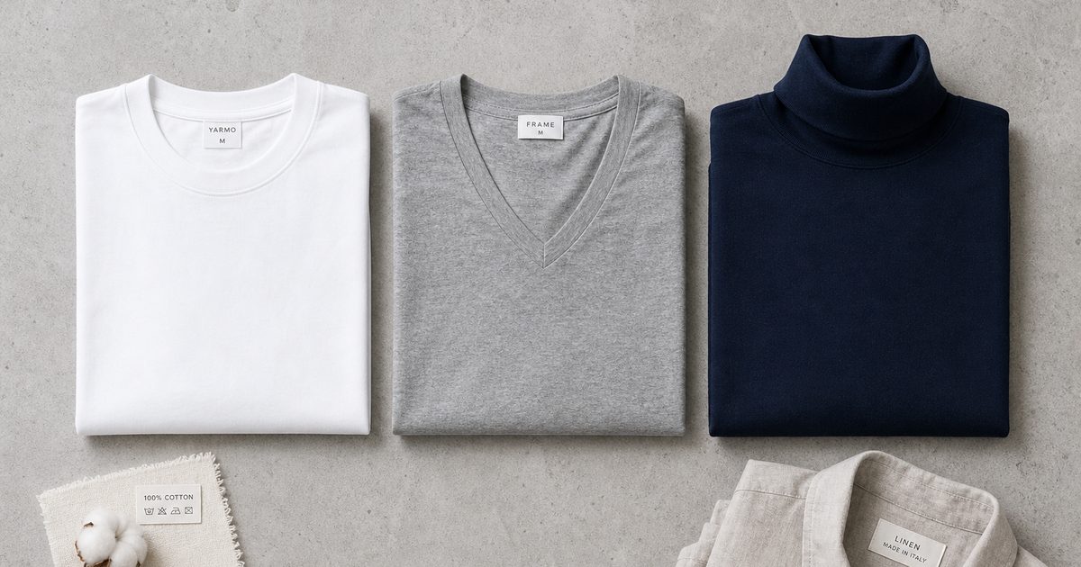 T shirt heren: de complete gids voor fit, hals, stof en combineren