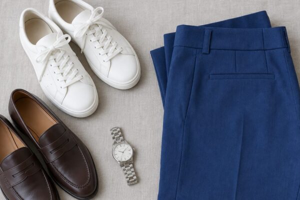 Welke kleur schoenen bij blauwe broek vrouw