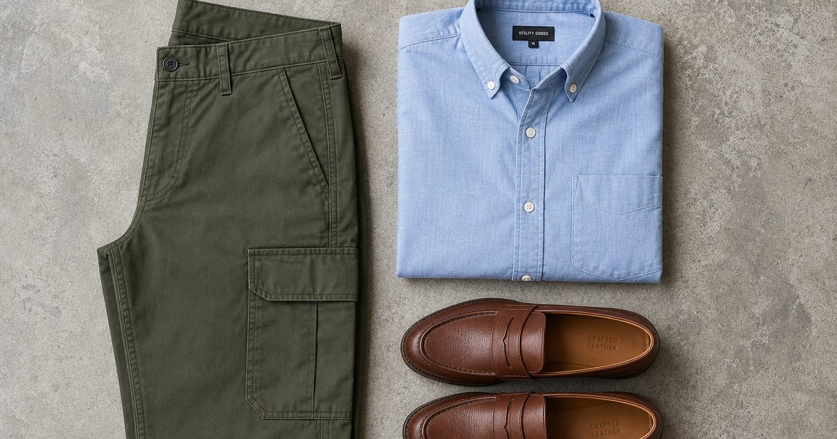 Cargo broek heren combineren zonder slordige look: zo doe je dat